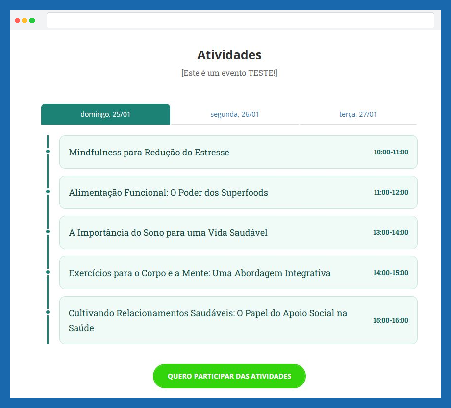 Linha do tempo